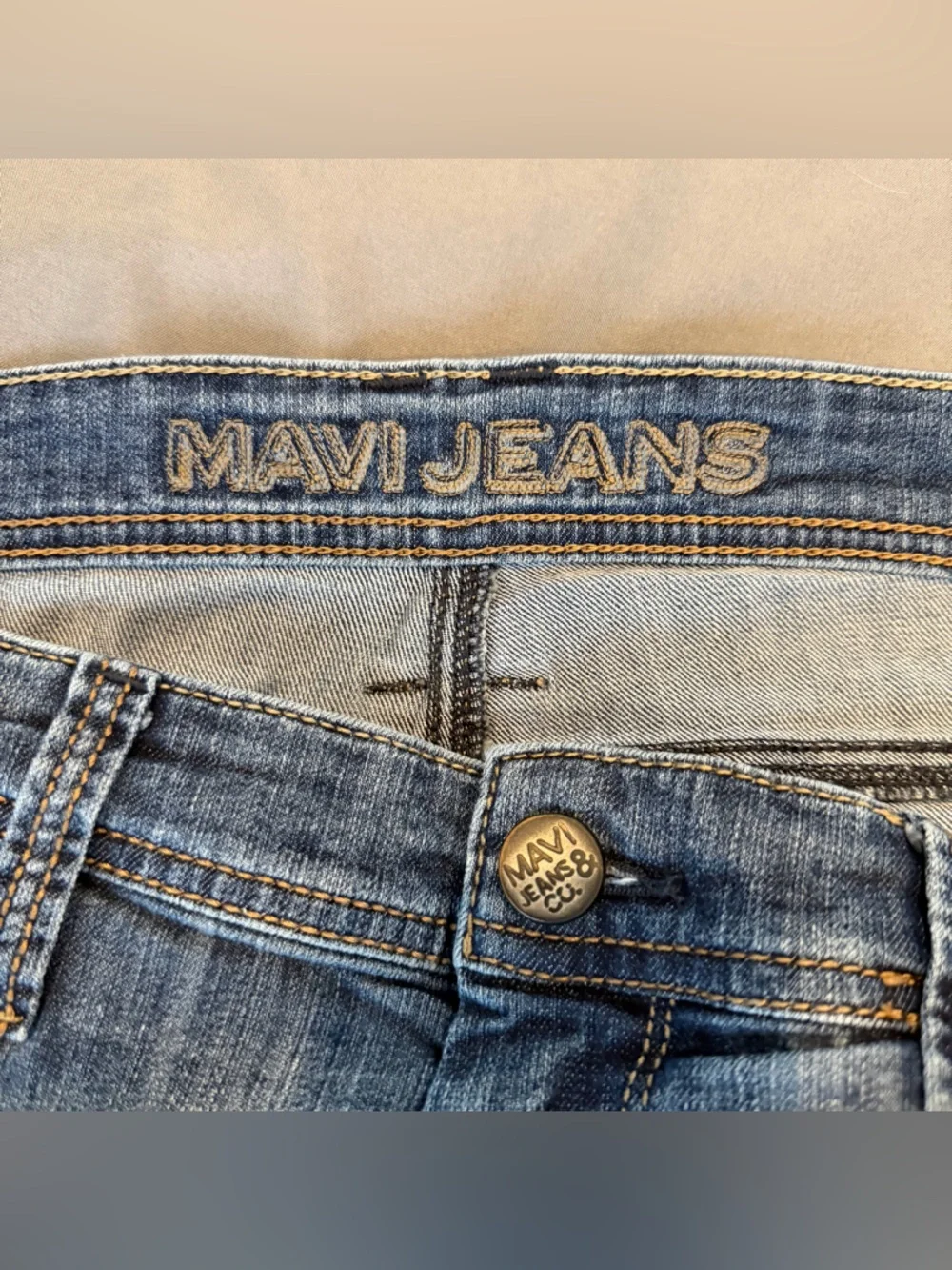 Mavi Zach‎ Jeans Mens 36x30 Blue Straight Leg Stretch Denim